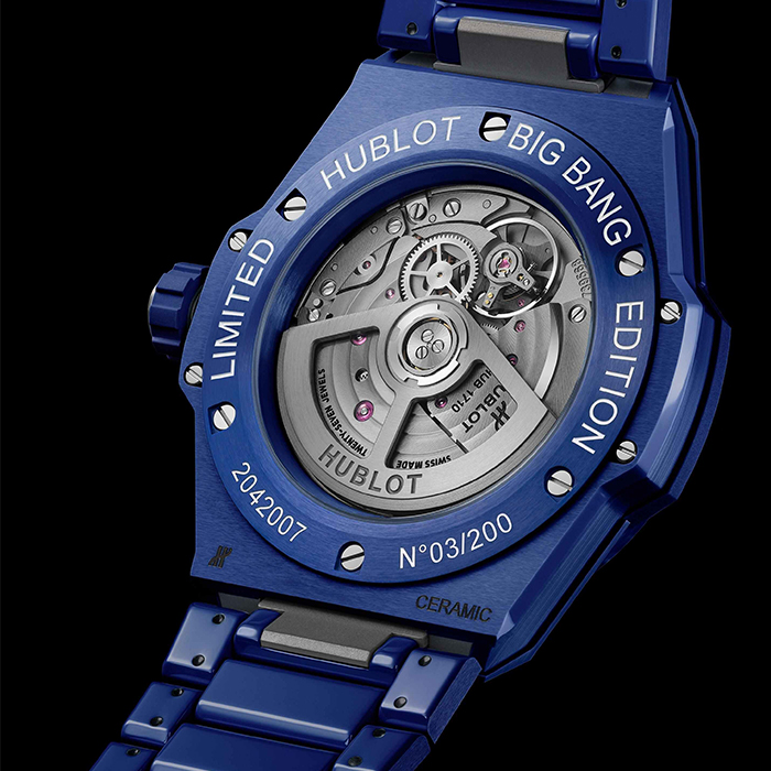 HUBLOT Big Bang Integrated Time only blue indigo ceramic 40mm 456.EX.5129.EX