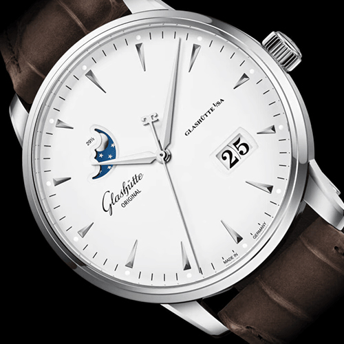 GLASHÜTTE ORIGINAL Senator Excellence Panorama Date Moon Phase Desplegable 1-36-04-05-02-31