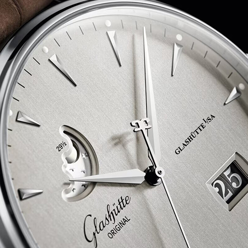 GLASHÜTTE ORIGINAL Senator Excellence Panorama Date Moon Phase Desplegable 1-36-04-03-02-31