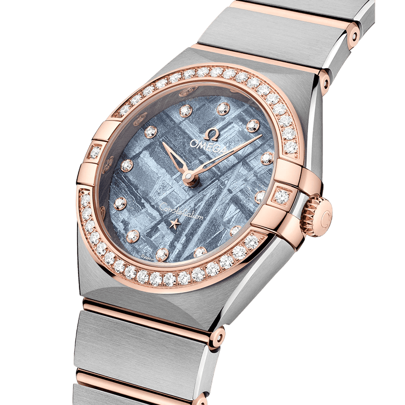 OMEGA Constellation 28 mm Acero ‑ oro Sedna™ brillantes 131.25.28.60.99.001