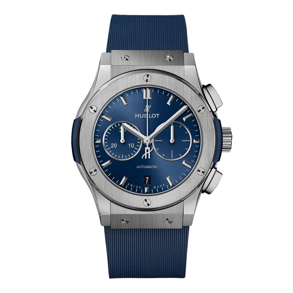 HUBLOT Classic Fusion Chronograph Titanium Blue 42mm 541.NX.7170.RX