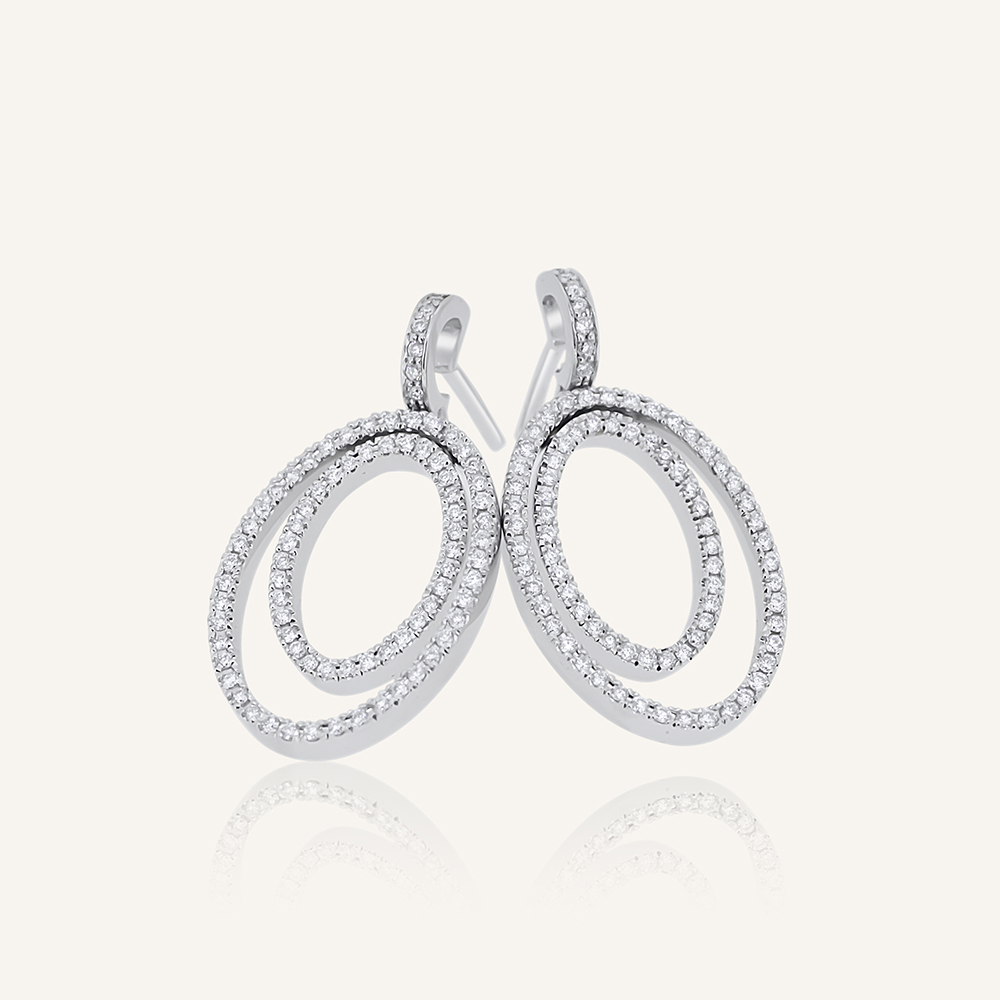 Pendientes ATENEA oval 2/3 brillantes OB