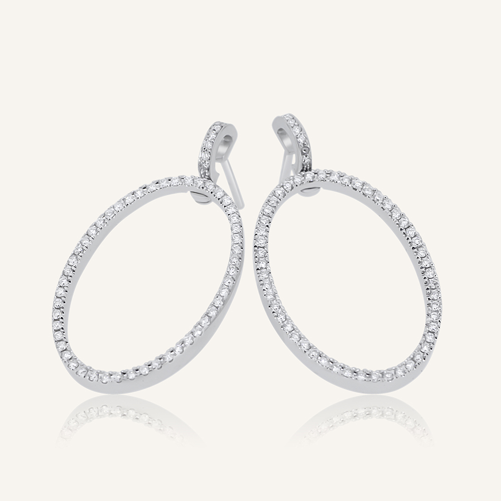 Pendientes ATENEA oval 3 brillantes OB