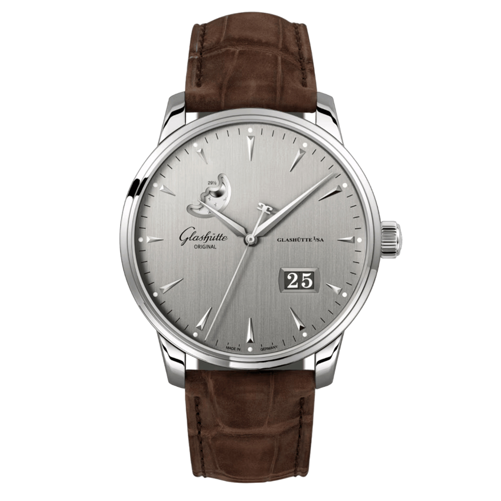 GLASHÜTTE ORIGINAL Senator Excellence Panorama Date Moon Phase Desplegable 42mm Automático 1-36-04-03-02-31