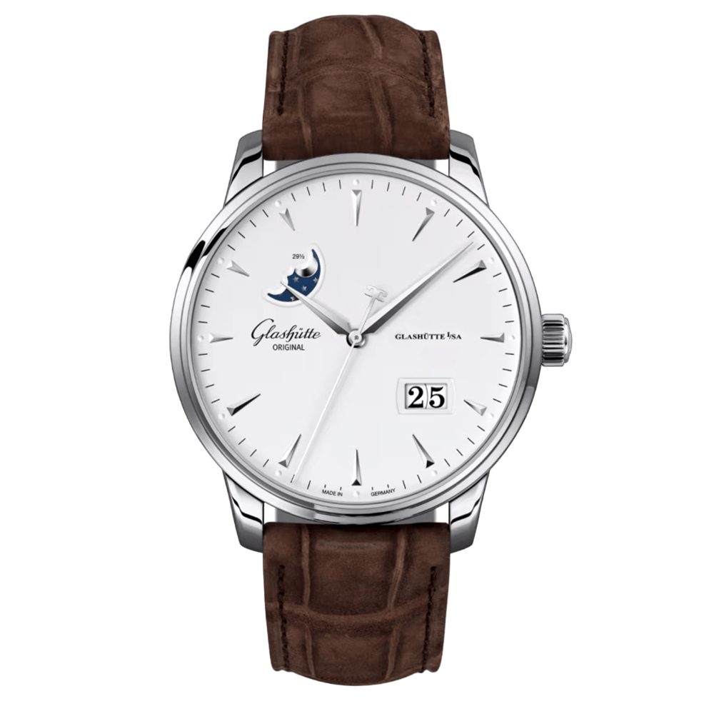 GLASHÜTTE ORIGINAL Senator Excellence Panorama Date Moon Phase Desplegable 42mm Automático 1-36-04-05-02-31