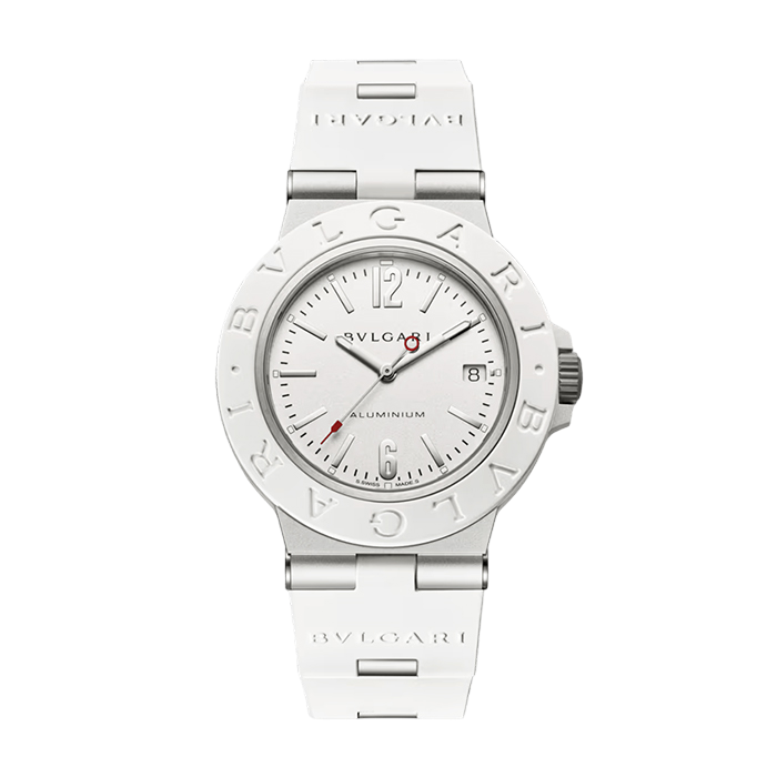 BVLGARI Aluminium White 40mm Automático 103964