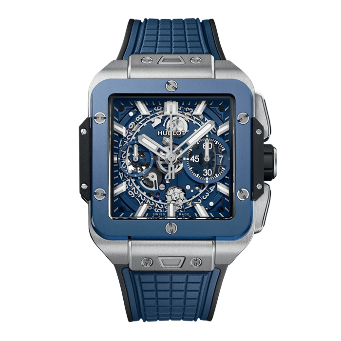 HUBLOT Square Bang Unico Titanium blue ceramic 42mm 821.NL.5170.RX