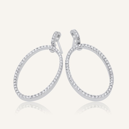 [PENDATOV3BRWG] Pendientes ATENEA oval 3 brillantes OB