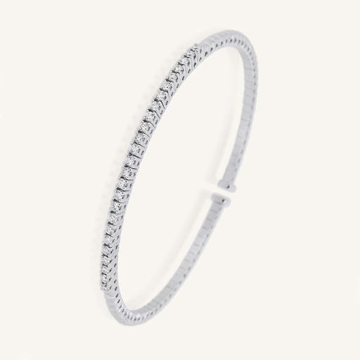 [PULRIV25BR170WG] Pulsera RIVIERE Rígida 25 Brillantes PM OB