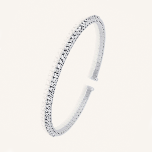 [PULRIV40BR170WG] Pulsera RIVIERE Rígida 40 brillantes OB