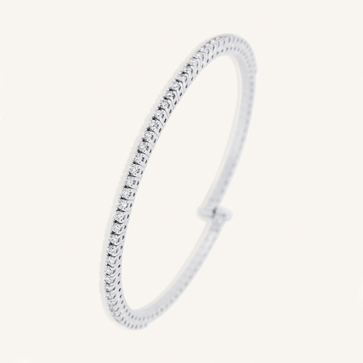 [PULRIV50BR170WG] Pulsera RIVIERE Rígida 50 brillantes OB