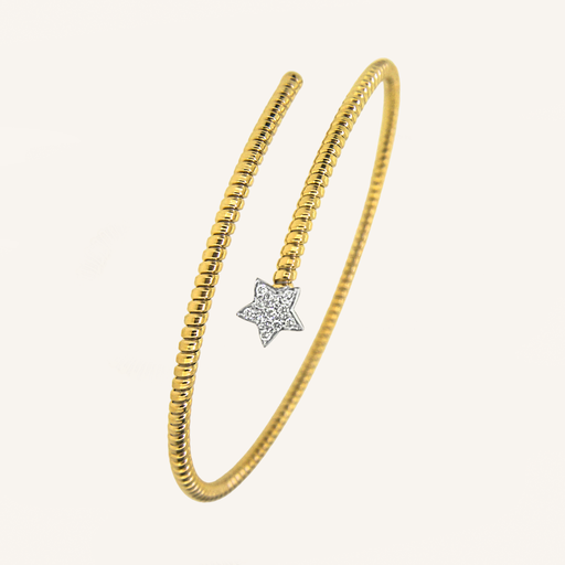 [109A5710OA] Pulsera TUBOGAS Espiral One OA estrella brillantes OB