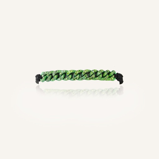 [PP02GRE] Pulsera TITANIO Green Green Diamonds